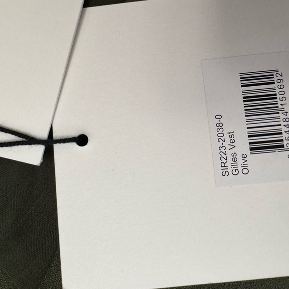 Sir The Label Gilles Vest Olive Green XS Sleeveless Blazer Top NWT Structured - Picture 8 of 16